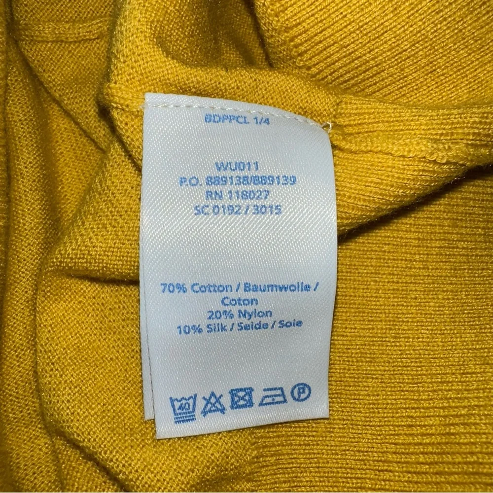 BODEN Women’s US 18 Silk Blend Cardigan Sweater Short Sleeve Yellow Soft - Picture 6 of 16